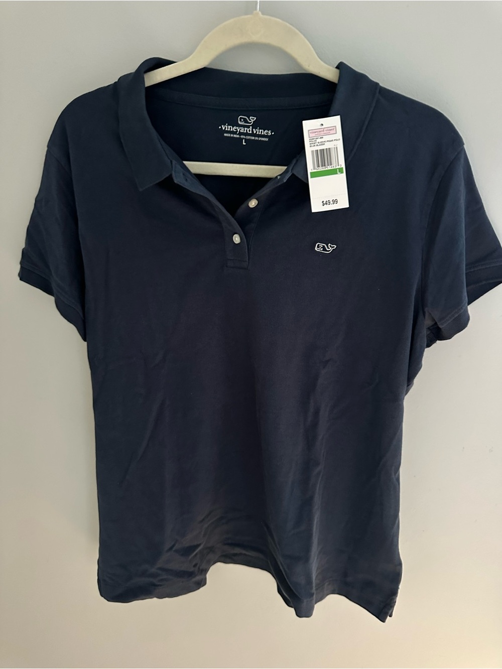 NWT Vineyard Vines Women's Navy Polo Button-Down Shirt